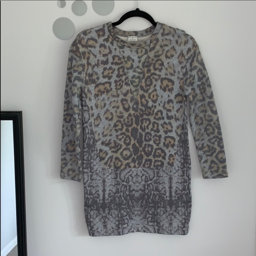 Zara Leopard Sweater dress